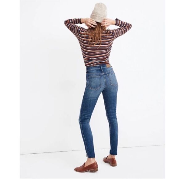 Madewell High-Rise Skinny Jeans Cutout Tulip Hem Edition - Picture 2 of 15